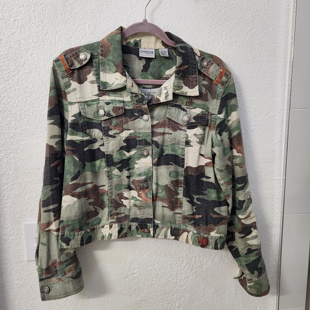 Chicos Camo Jacket